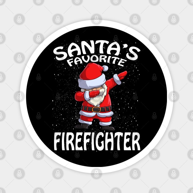 Santas Favorite Firefighter Christmas Magnet by intelus